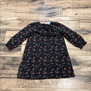 Hill House Black Floral Kids Dress